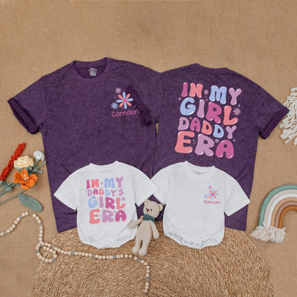 Custom Daddy and Daughter Matching Shirts In My Girl Dad Era Outfit Family Gift