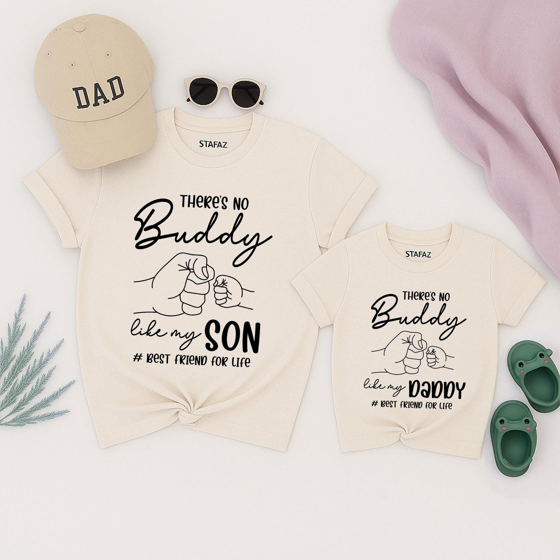 Sweet 'There Is No Buddy Like My Son' Daddy & Son Matching Family Shirts Perfect Father's Day Gift for Husband Him