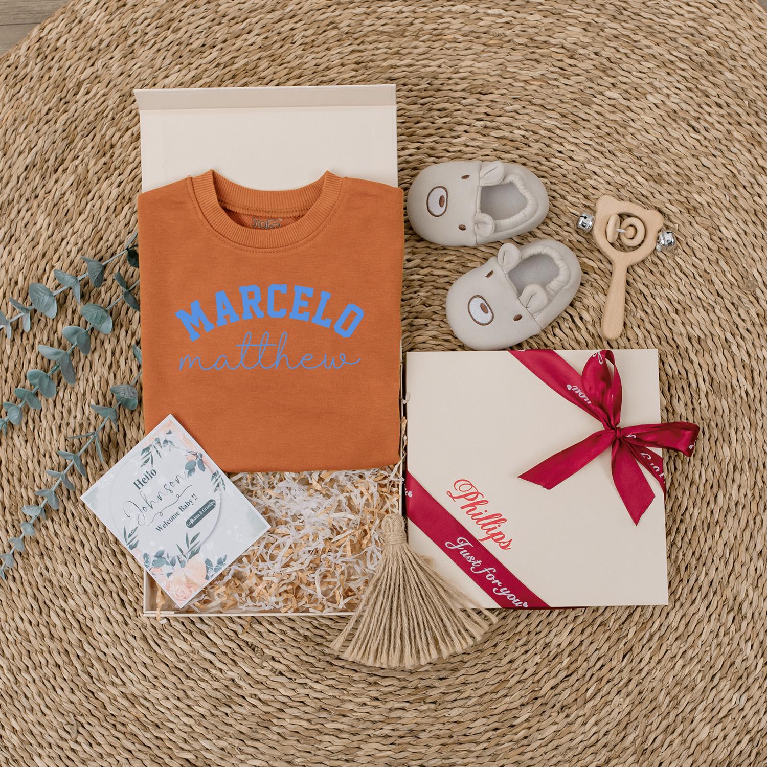 Custom Baby Boy Bubble Romper | Personalized First & Middle Name Outfit | Baby Shower Gift | Cute Infant Coming Home Clothes