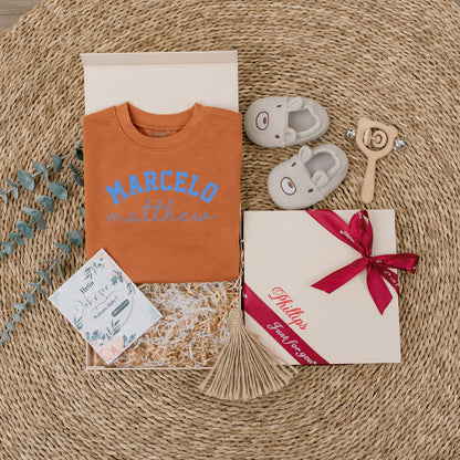 Custom Baby Boy Bubble Romper | Personalized First & Middle Name Outfit | Baby Shower Gift | Cute Infant Coming Home Clothes