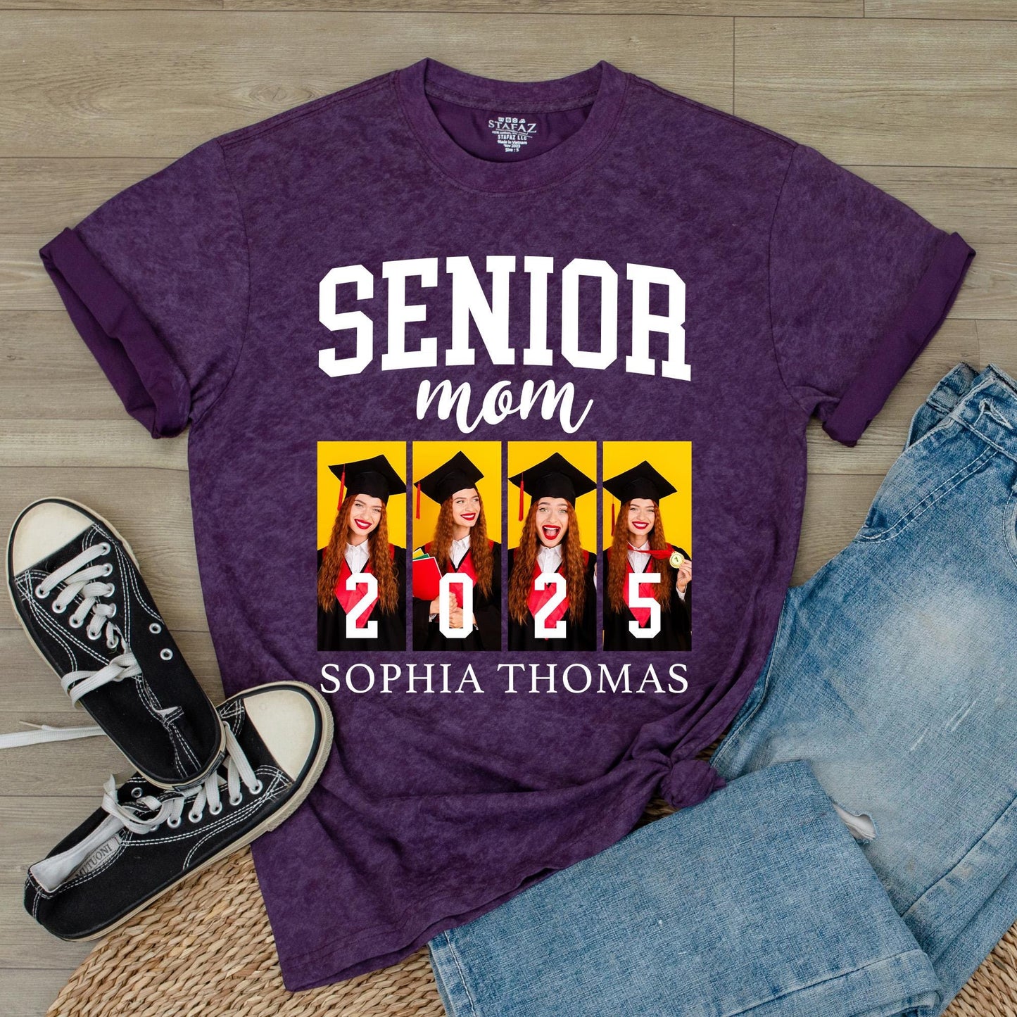 Custom Senior 2025 Graduation Family Shirts, Proud Class of 2025 Photo Tee, Personalized Graduation Gift for Family, Senior Year 2025