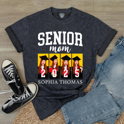 Custom Senior 2025 Graduation Family Shirts, Proud Class of 2025 Photo Tee, Personalized Graduation Gift for Family, Senior Year 2025
