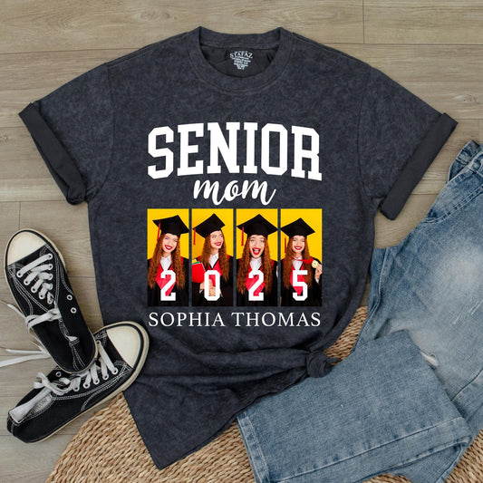 Custom Senior 2025 Graduation Family Shirts, Proud Class of 2025 Photo Tee, Personalized Graduation Gift for Family, Senior Year 2025