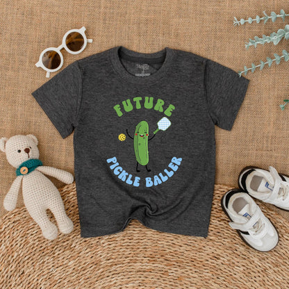 Future Pickleballer Baby Romper Fun Infant Bodysuit Pickle Lover Gift for Game Day