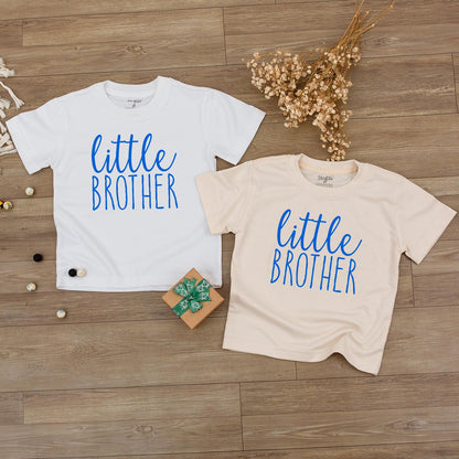 Retro Lil Brother Baby Outfit Newborn Romper for Boys First Birthday Gift Soft Cotton