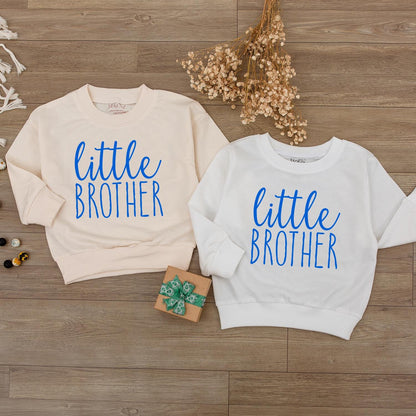 Retro Lil Brother Baby Outfit Newborn Romper for Boys First Birthday Gift Soft Cotton