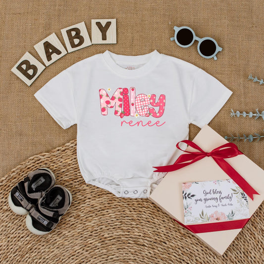 Custom Name Strawberry Romper for Baby Girl Personalized Berry First Birthday Outfit Cute Summer Toddler Girl Gift Cotton Comfortable Seasonal Outfit