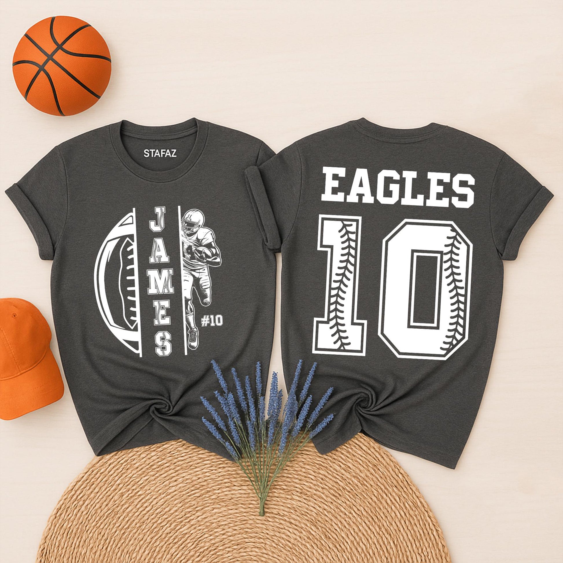 Custom Football Mom Shirt Your Name Game Day Apparel Personalized Football Fan Gear