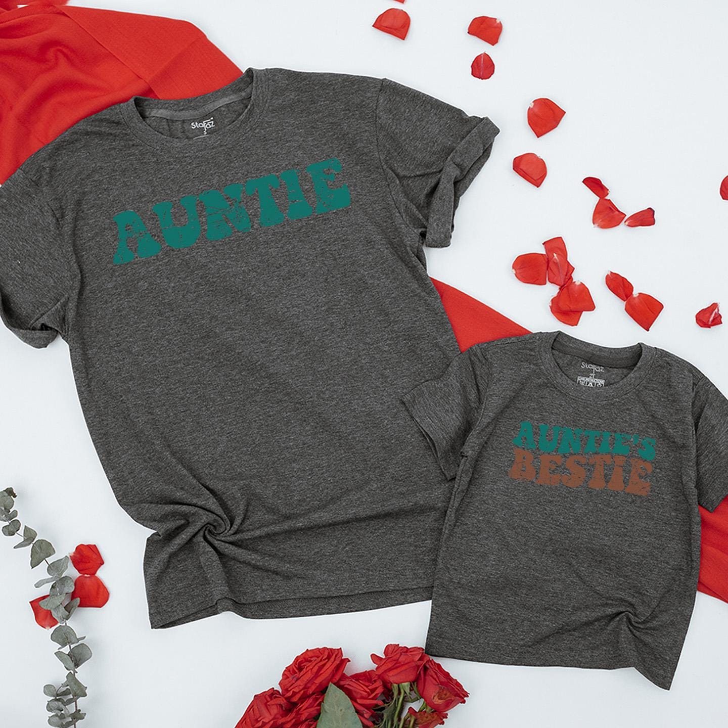 Custom Auntie and Auntie's Bestie Matching Baby Romper Adorable Sister Niece Gift Family Outfit Baby Shower Present Newborn Cute
