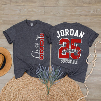 Custom Senior Class of 2025 Shirt: Personalized Graduation Gift for High School Seniors & Proud Families 2025