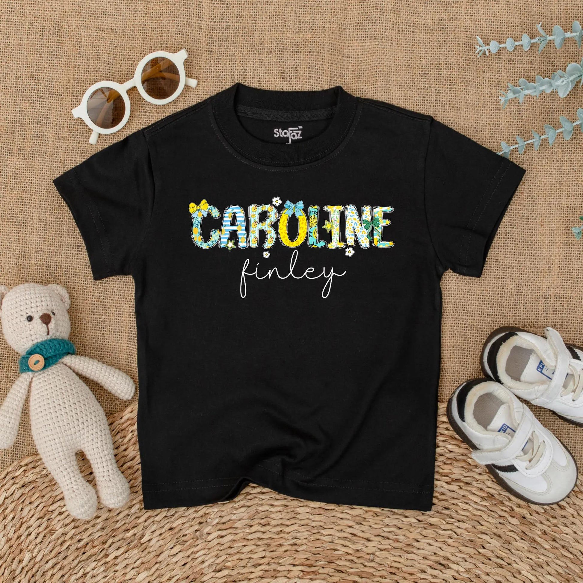 Personalized Name Lemon Baby Girl Bubble Romper Summer Birthday Outfit Baby Shower Gift Soft Cotton Infant Apparel First Birthday Photo