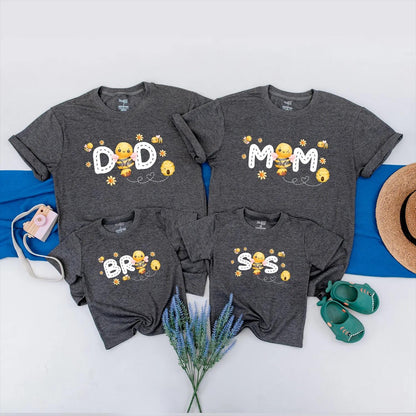 Sweet One Bee Family Matching Shirts, Cute Bumble Bee 1st Birthday Outfit, Personalized Baby Romper, First Birthday Gift, Soft Cotton Party Clothes