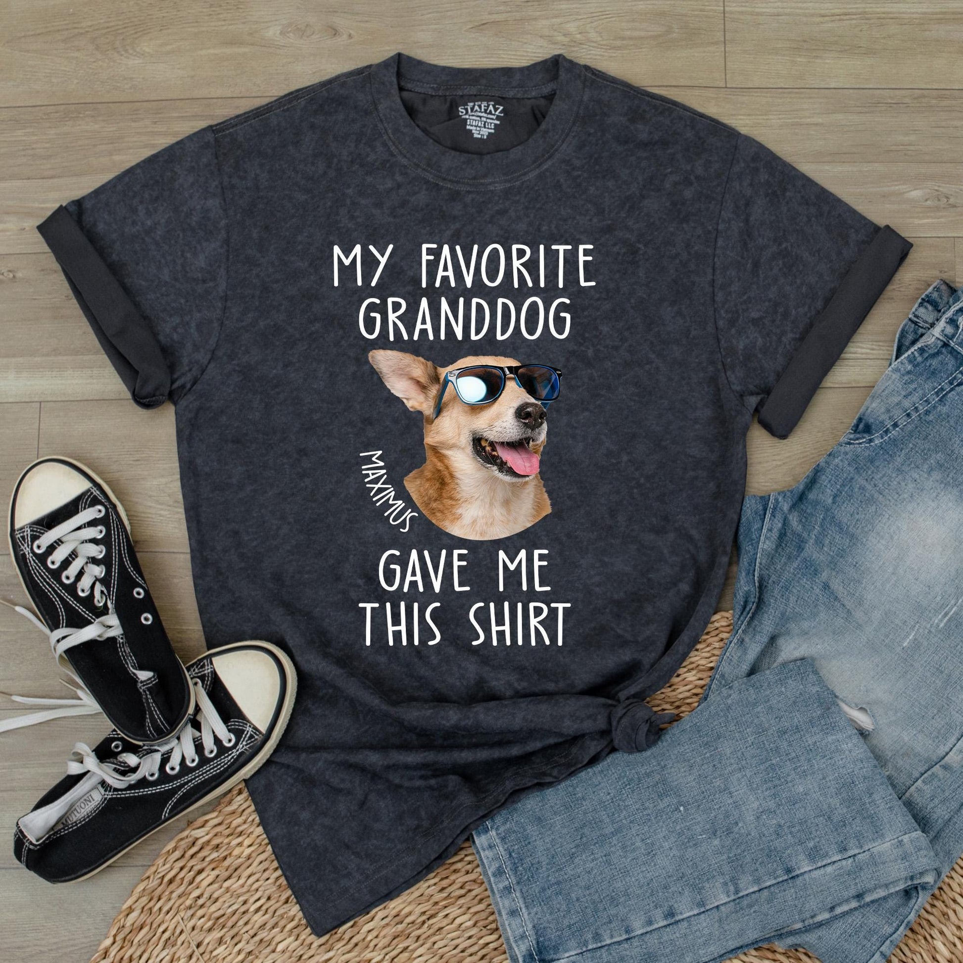 Custom Photo Dog Dad Shirt, Funny Gift for Dog Lovers, Personalized Father's Day Birthday Tee, Dog Papa Gift, Comfortable Cotton