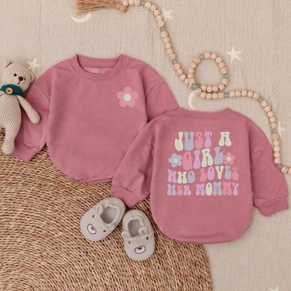 Mama's Girl Romper Cute Baby Girl Outfit Soft Cotton Birthday Gift for Baby Girl Mama's Love Coming Home Outfit