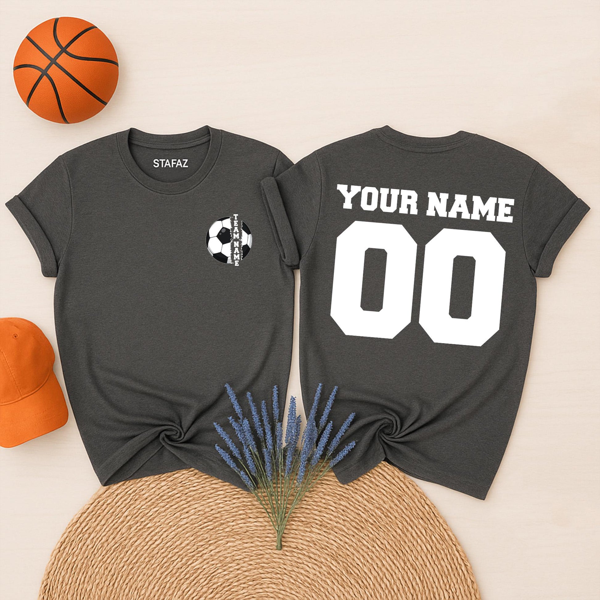 Custom Team Name Soccer Shirt Your Name Game Day Soccer Mom Personalized Player Gift