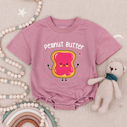 Peanut Butter Jelly Best Friends Twin Baby Romper Cute Foodie Siblings Outfits Baby Shower Gift