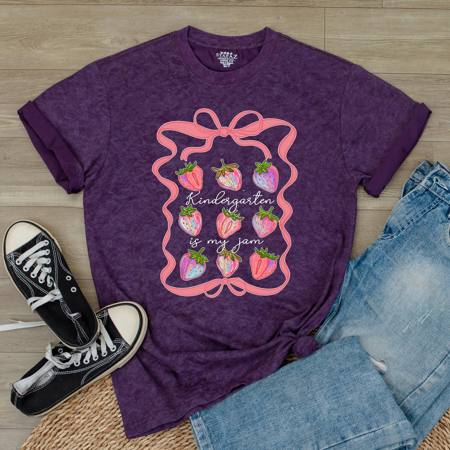 Kindergarten Is My Jam Teacher Shirt Gift, Special Ed Teacher Gift, Back to School Elementary Teacher Tee, Kinder Squad, Comfy Cotton