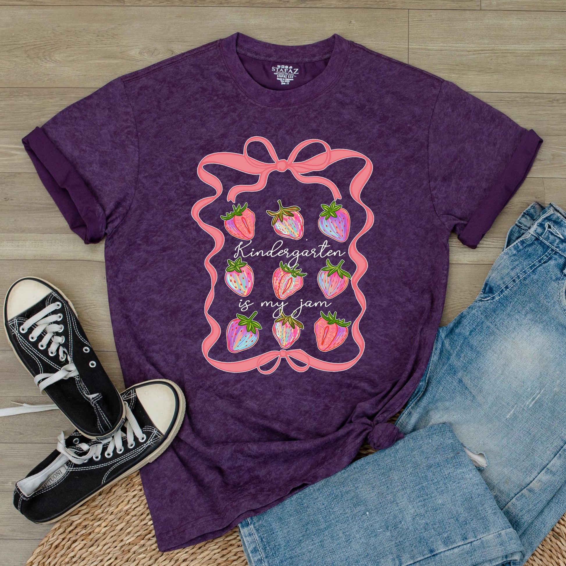 Kindergarten Is My Jam Teacher Shirt Gift, Special Ed Teacher Gift, Back to School Elementary Teacher Tee, Kinder Squad, Comfy Cotton
