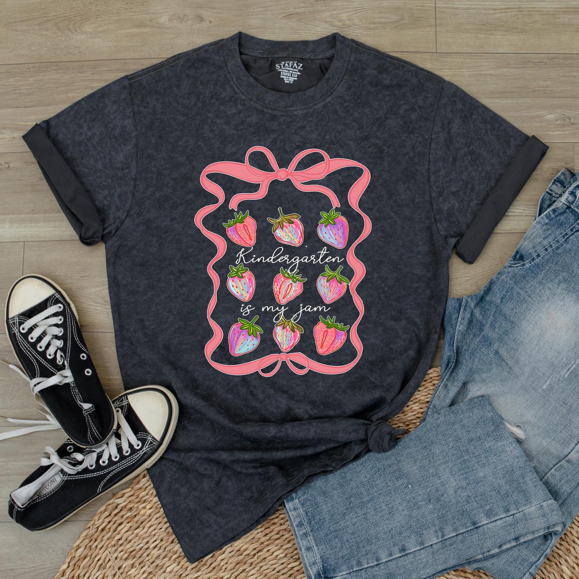 Kindergarten Is My Jam Teacher Shirt Gift, Special Ed Teacher Gift, Back to School Elementary Teacher Tee, Kinder Squad, Comfy Cotton