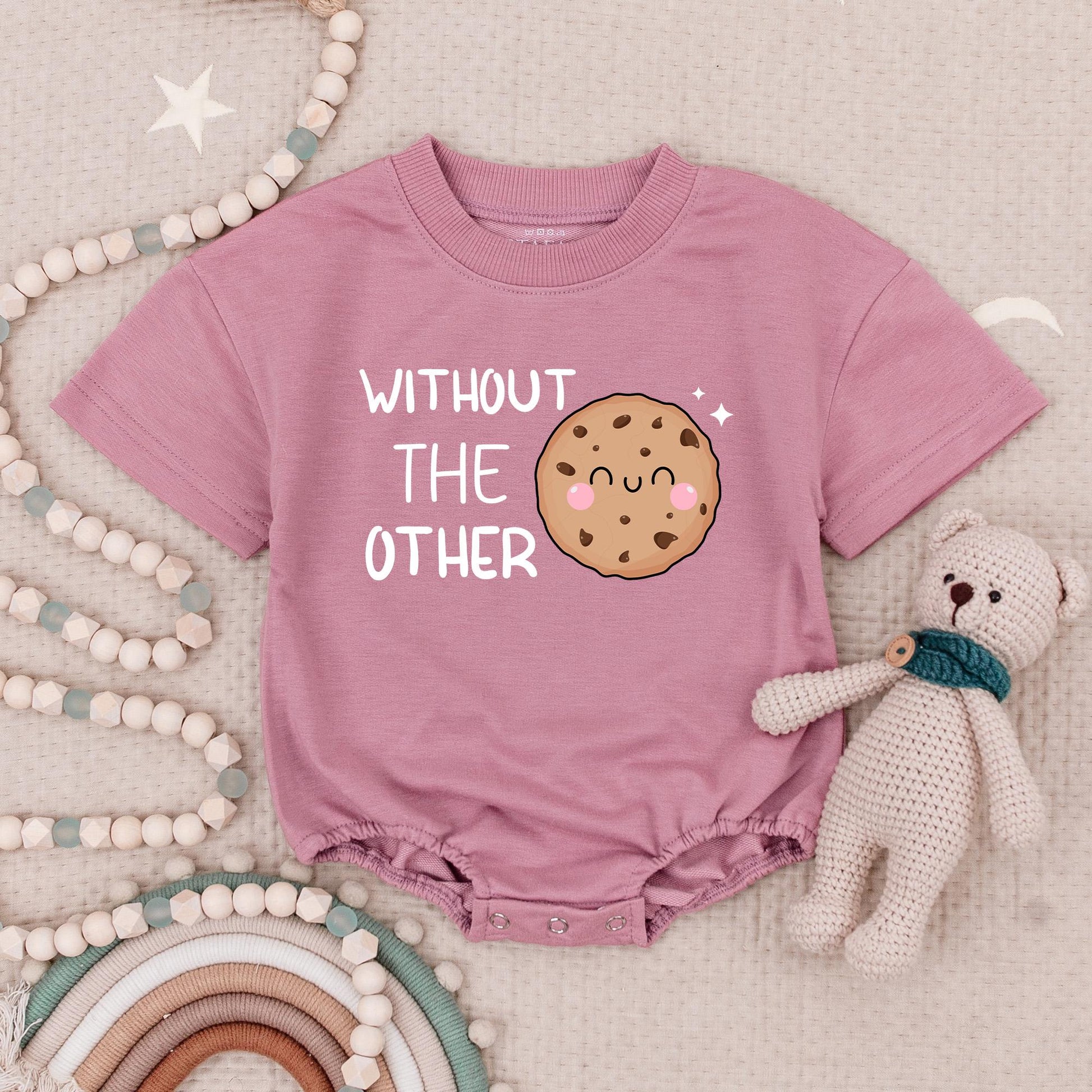 Cute Twin Baby Rompers: Milk & Cookie Best Friends! Can't Have One Without The Other Matching Babysuits, Adorable Newborn Gift Set, Soft Cotton 