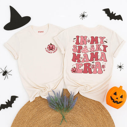 Halloween Mama Shirt In My Spooky Mama Era Ghost Mommy Tee Spooky Mom Pumpkin Mama Halloween Party T-shirt