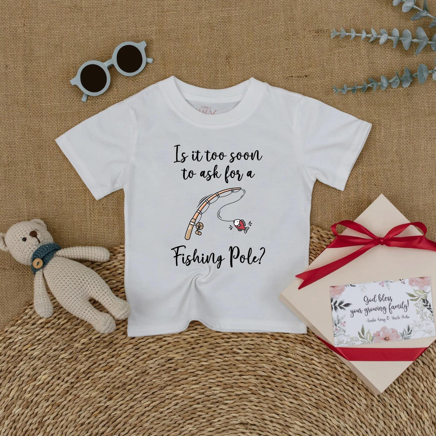 Is It Too Soon To Ask For A Fishing Pole Baby Romper Cute Fishing Bodysuit Pregnancy Announcement Gift for Baby Boy or Girl Outdoors