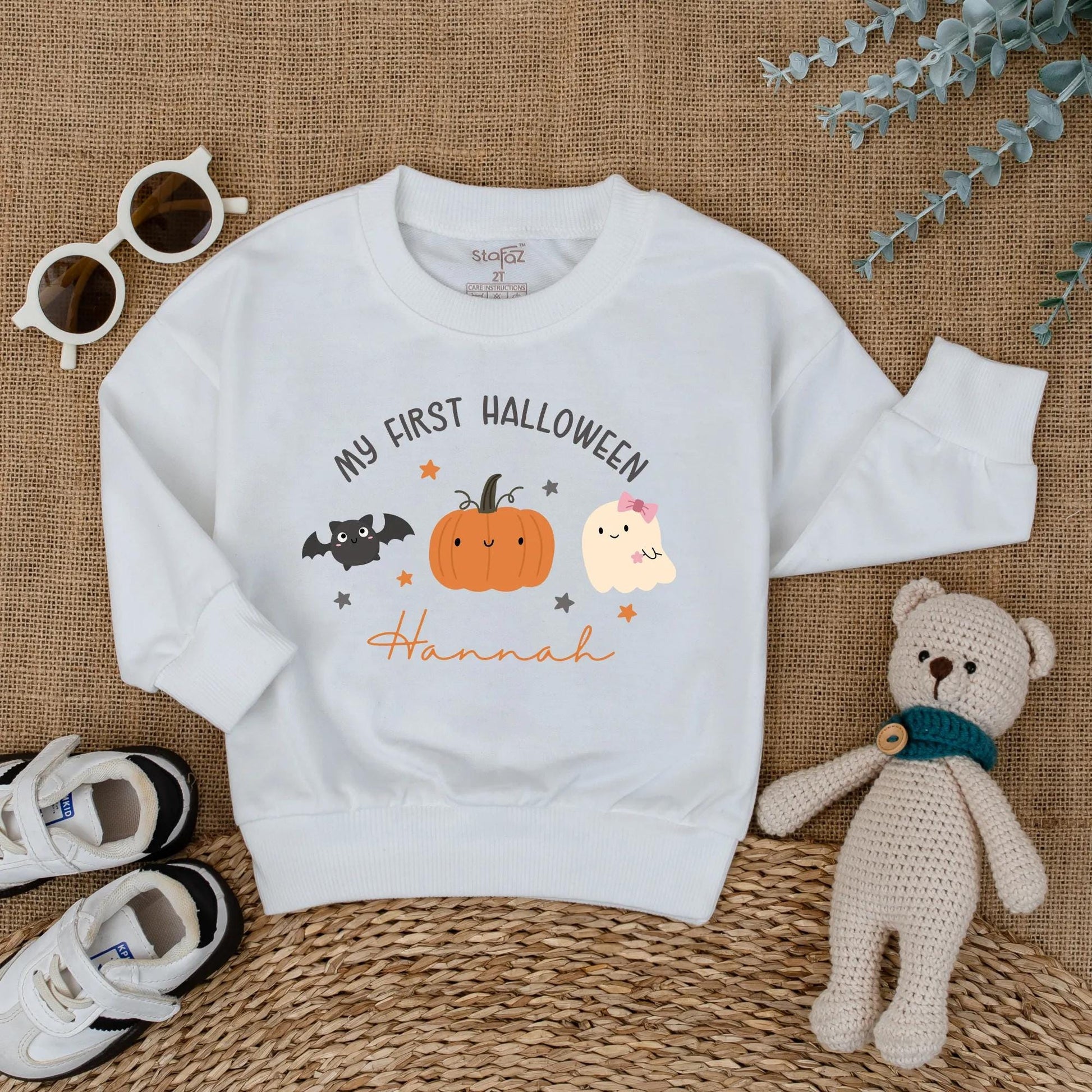 My First Halloween Baby Romper Cute Pumpkin Ghost Infant Outfit Adorable Baby Girl Clothes Spooky Season Gifts Perfect for Fall Celebrations
