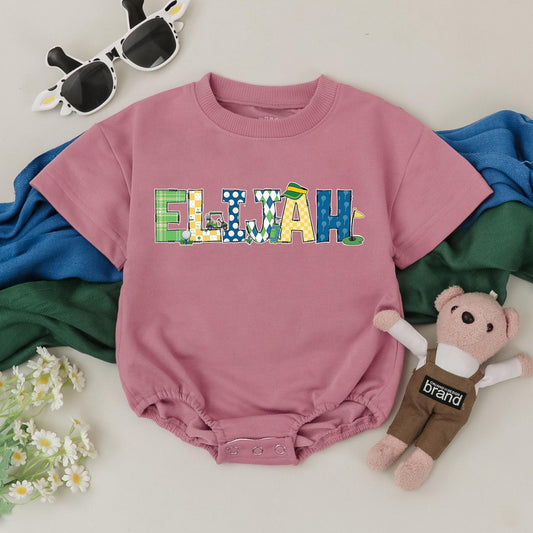 Personalized Name Future Golfer Baby Romper Cute Golf Bodysuit for Baby Shower Gift Birthday Boy Outfit Hole In One