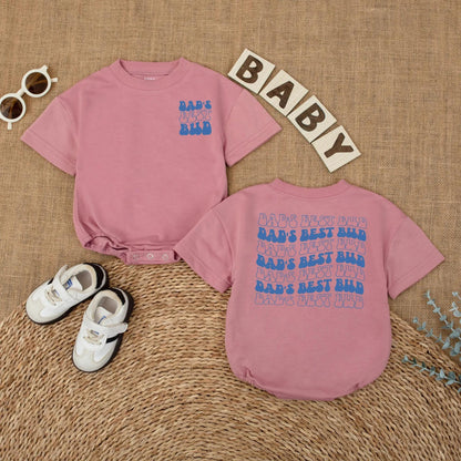 Dad's Best Bud Baby Romper, First Father's Day Baby Boy Outfit, Cute Gift from Son, Daddy & Me Gift, Soft Cotton