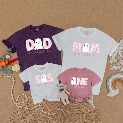 Matching Little Boo First Birthday Shirts, Ghost Family Halloween Outfits, Dad Mom of the Little Boo Gifts