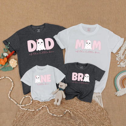 Matching Little Boo First Birthday Shirts, Ghost Family Halloween Outfits, Dad Mom of the Little Boo Gifts