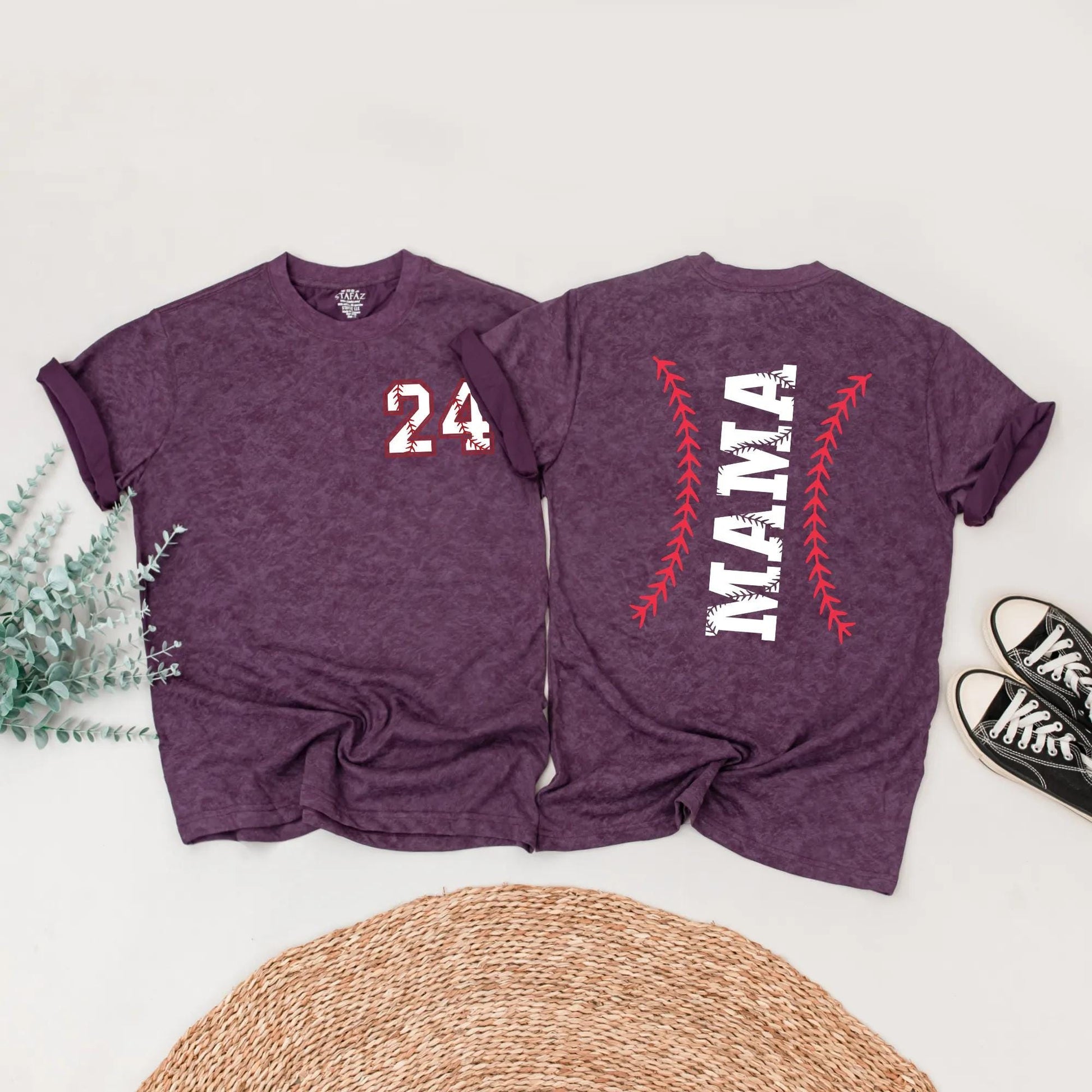 Custom Baseball Family Shirts: Personalized Name & Number Matching Game Day Outfit for Dad, Son, & Daughter—Sporty Baseball Lover Gift for Fans & Families