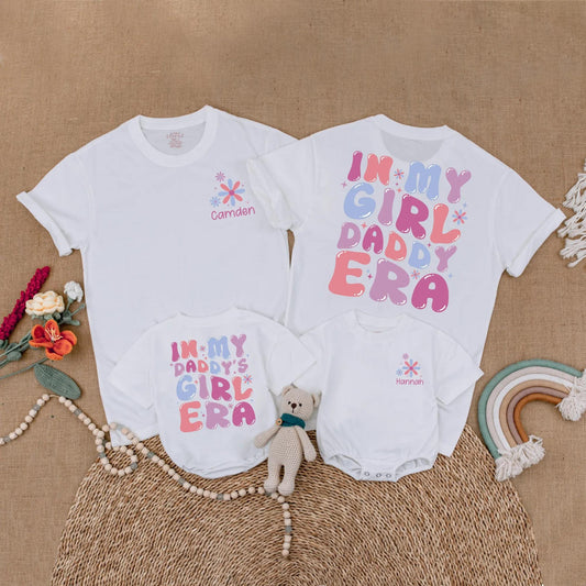 Custom Daddy and Daughter Matching Shirts In My Girl Dad Era Outfit Family Gift