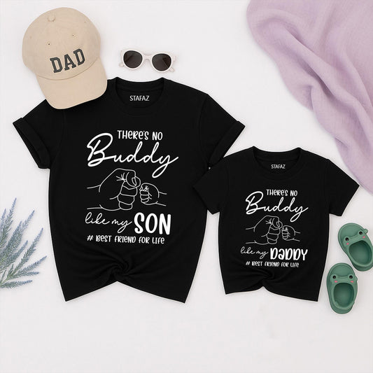 Sweet 'There Is No Buddy Like My Son' Daddy & Son Matching Family Shirts Perfect Father's Day Gift for Husband Him