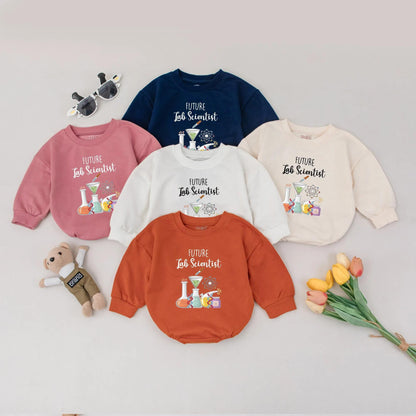 Future Lab Scientist Baby Bubble Romper Adorable STEM Outfit Cute Chemistry Bodysuit Gift for Boys Girls Baby Shower