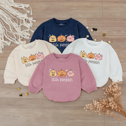 Little Pumpkin Baby Romper Fall Bodysuit, Cute Thanksgiving Outfit, Coming Home Gift, Halloween Clothes, Long Sleeve Baby Boy Girl