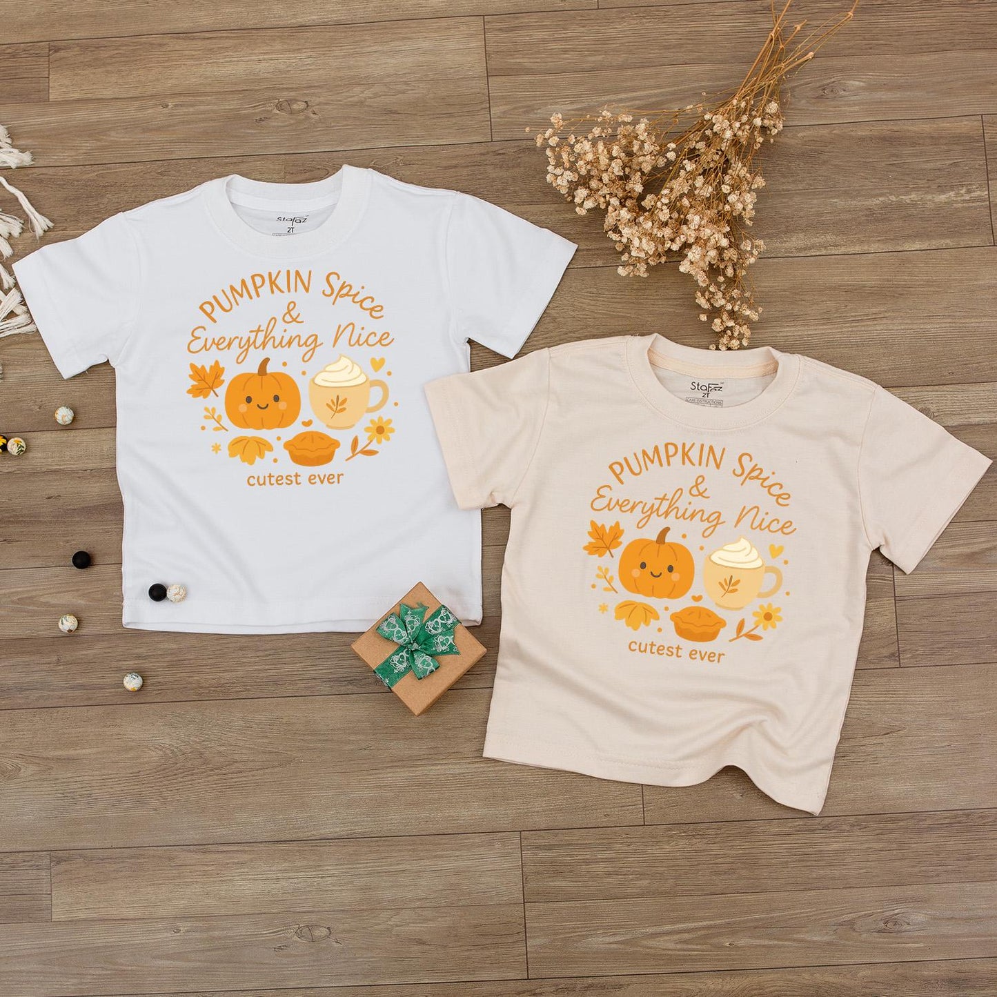 Pumpkin Spice & Everything Nice Baby Romper Cute Autumn Bodysuit Thanksgiving Newborn Outfit Fall Baby Clothes Shower Gift