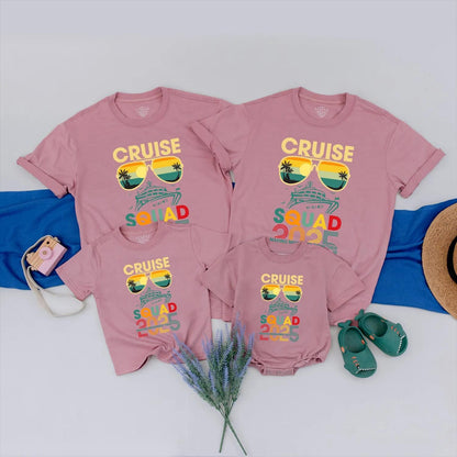Cruise Squad 2025 Shirts Making Memories Together Vacation Outfits Summer Travel Family & Friends Matching Clothes Gift