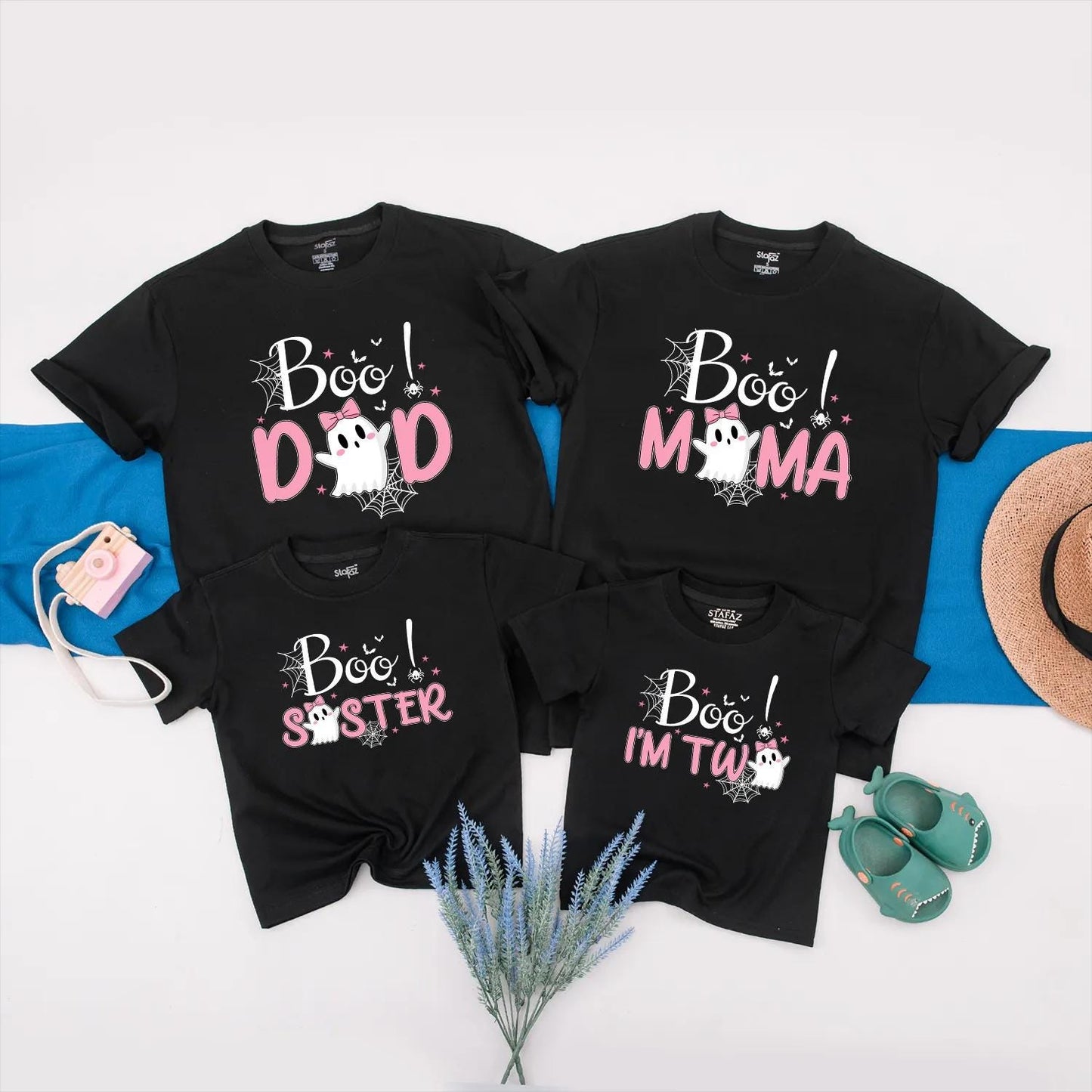 Little Boo Ghost Birthday Shirt for Baby Girl Spooky Halloween Matching Family Outfits Cute Party Tee