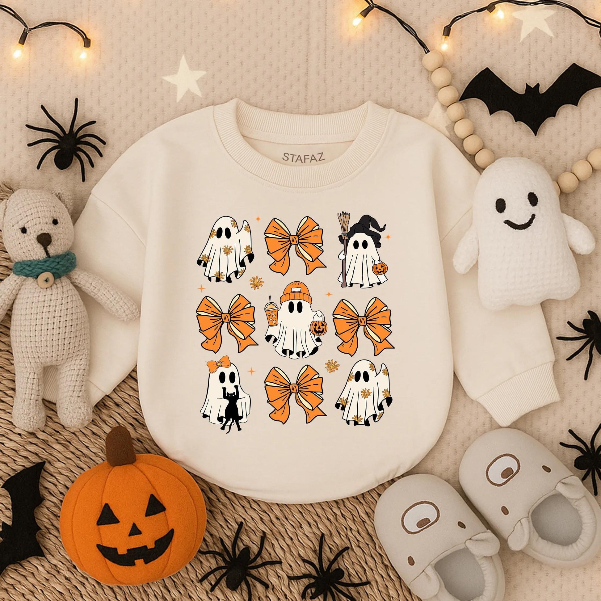 Spooky Ghost Halloween Romper for Baby Adorable Ghost Halloween Costume for Little Boos Perfect Spooky Season Gift