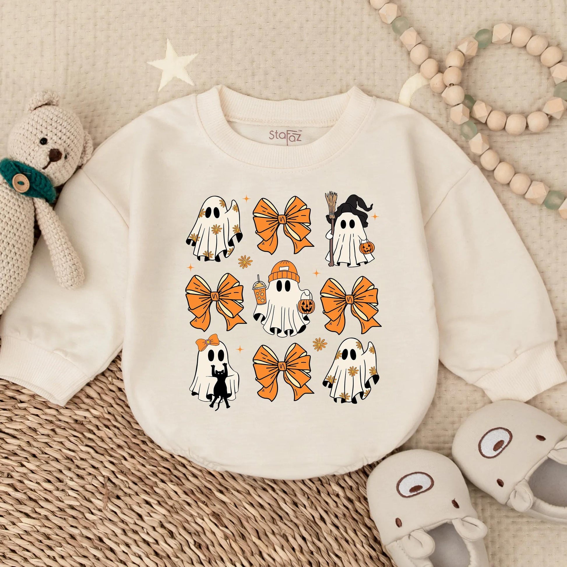 Spooky Ghost Halloween Romper for Baby Adorable Ghost Halloween Costume for Little Boos Perfect Spooky Season Gift