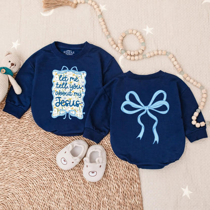 Jesus Bubble Romper for Baby Girl - Cute Christian Outfit & Religious Toddler Clothes - Baby Shower Gift Idea