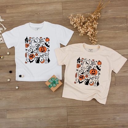 Retro Halloween Baby Sweatshirt & Romper Set: Cute Ghost & Pumpkin Design for Newborns, Toddlers, Fall Baby Clothes, Halloween Gifts