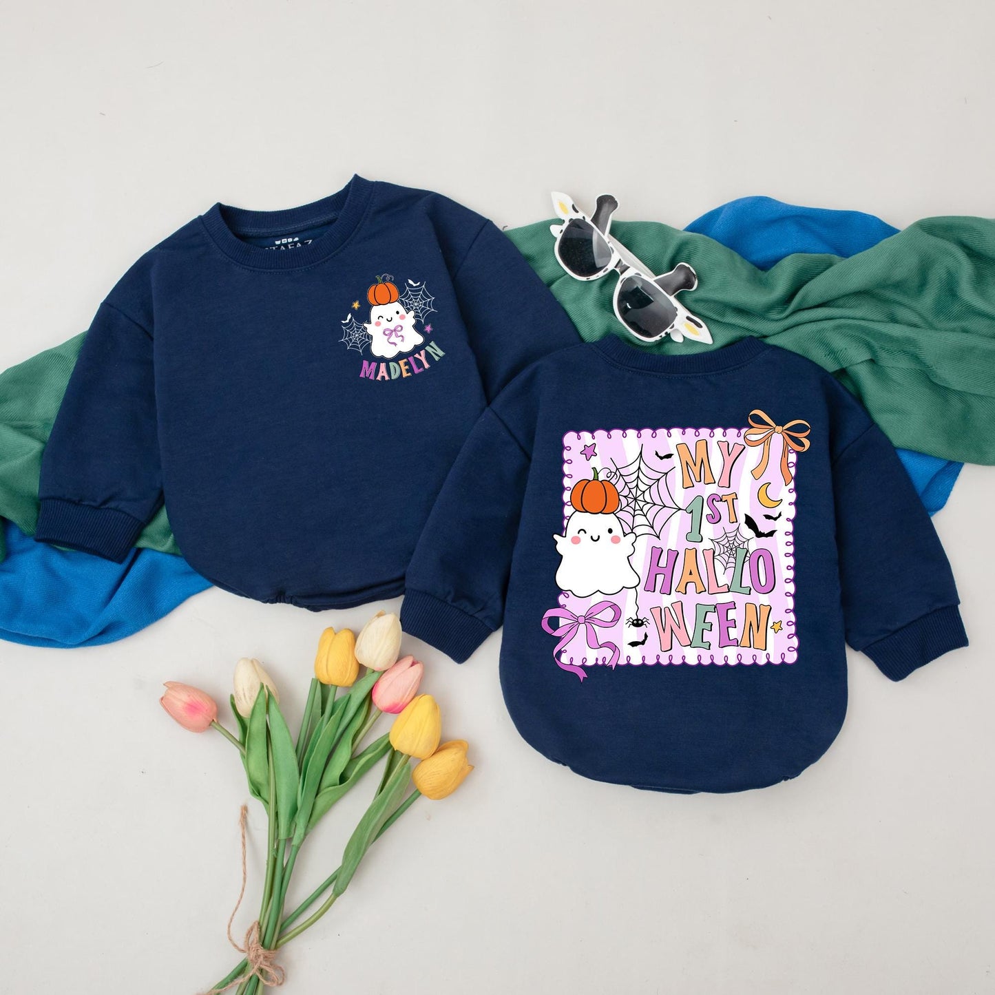 Spooky One Halloween Baby Romper, Personalized First Halloween Outfit for Baby Boy or Girl, Spooky Dude Bodysuit, Baby Shower Gift