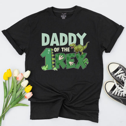 Personalized One Rex Dinosaur Family Birthday Shirts Matching 1 Rex Birthday Tee Dinosaur Theme First Birthday Matching Family Outfit