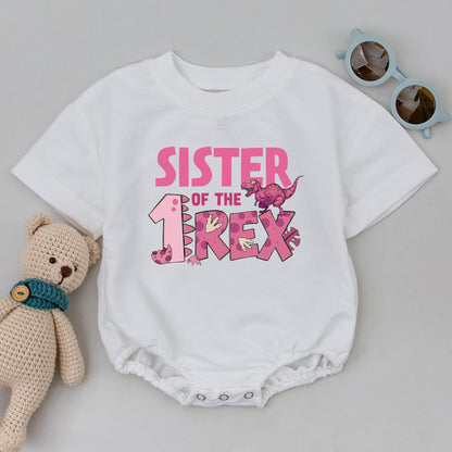 Personalized One Rex Dinosaur Family Birthday Shirts Matching 1 Rex Birthday Tee Dinosaur Theme First Birthday Matching Family Outfit