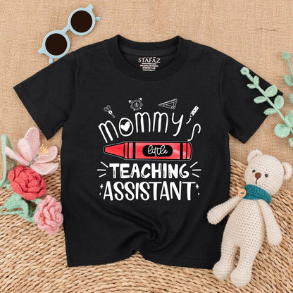 Mommy's Little Teaching Assistant Baby Romper Cute Back To School Toddler Shirt Perfect Preschool Teacher Mom Gift