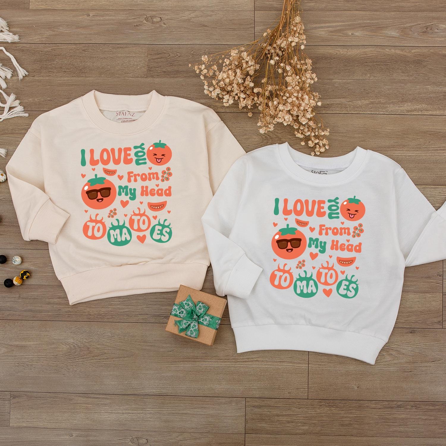 I Love You From My Head Tomatoes Baby Romper Newborn Coming Home Outfit Pregnancy Reveal Bodysuit Cute Fruit Design
