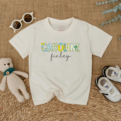Personalized Name Lemon Baby Girl Bubble Romper Summer Birthday Outfit Baby Shower Gift Soft Cotton Infant Apparel First Birthday Photo