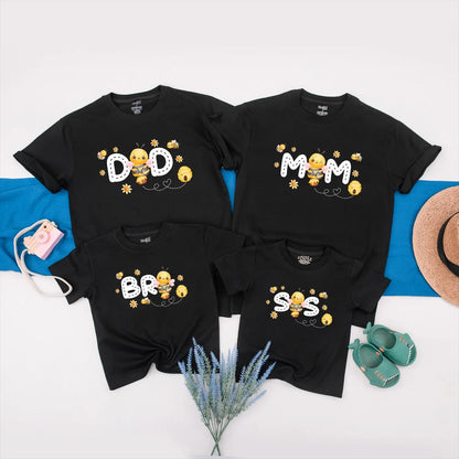 Sweet One Bee Family Matching Shirts, Cute Bumble Bee 1st Birthday Outfit, Personalized Baby Romper, First Birthday Gift, Soft Cotton Party Clothes